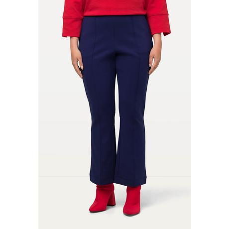 Ulla Popken  Pantalon en jersey point de Rome, bas évasé 