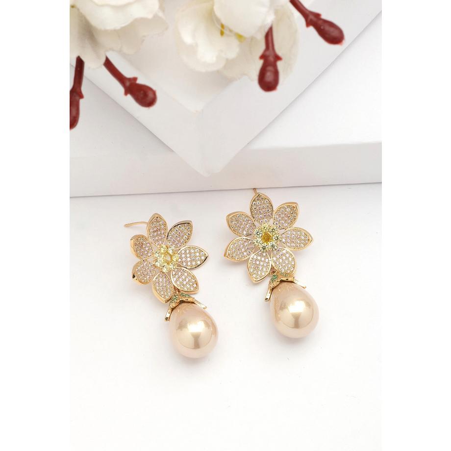 AVANT-GARDE PARIS  Diva Orecchini a Goccia Floreali Delicati 