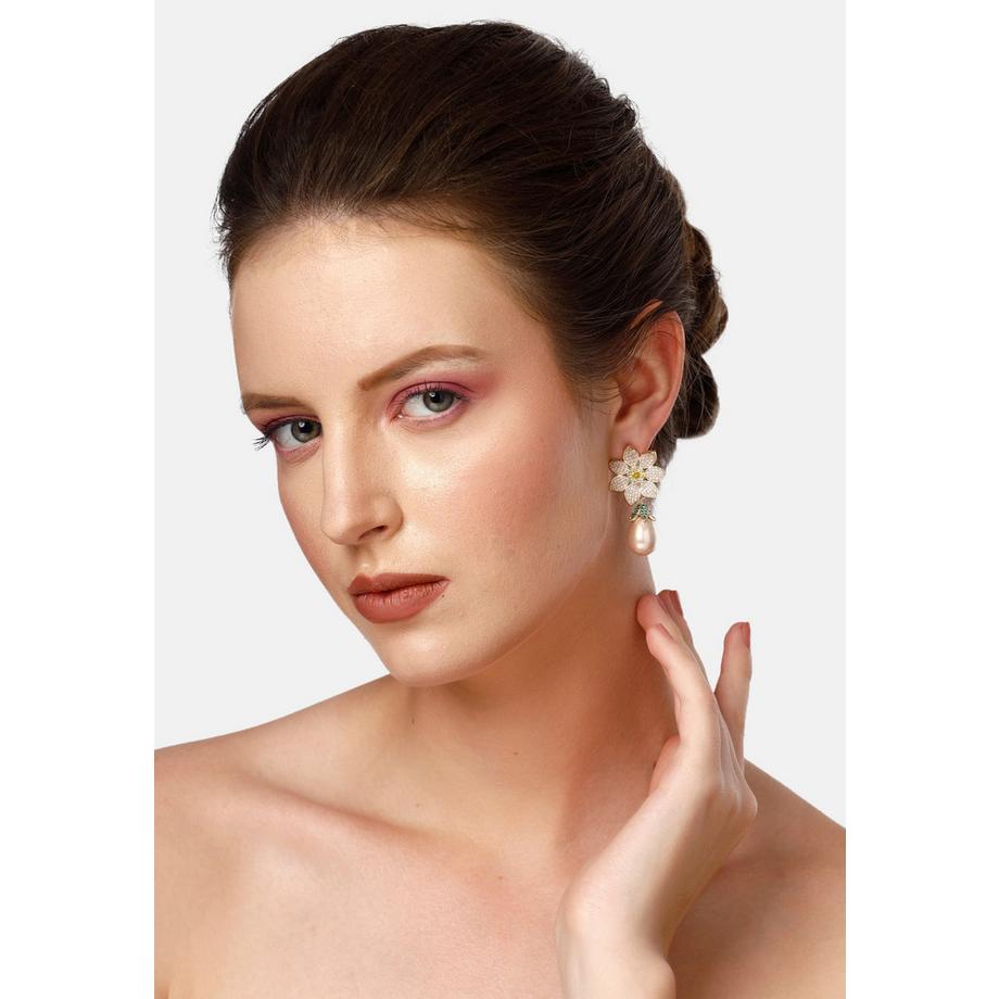 AVANT-GARDE PARIS  Diva Orecchini a Goccia Floreali Delicati 