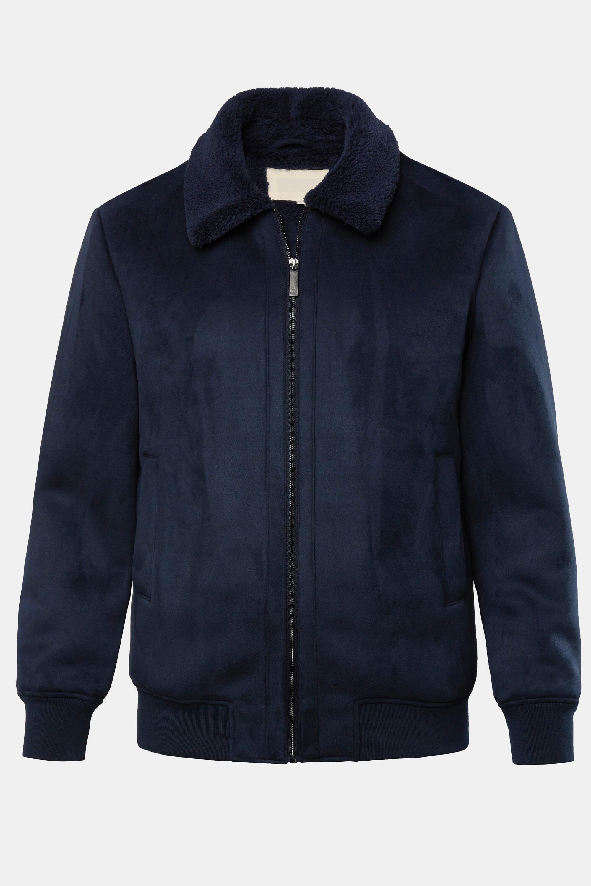 JP1880 Bomberjacke Lederoptik Teddyfutter  