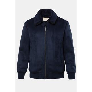 JP1880 Bomberjacke Lederoptik Teddyfutter  