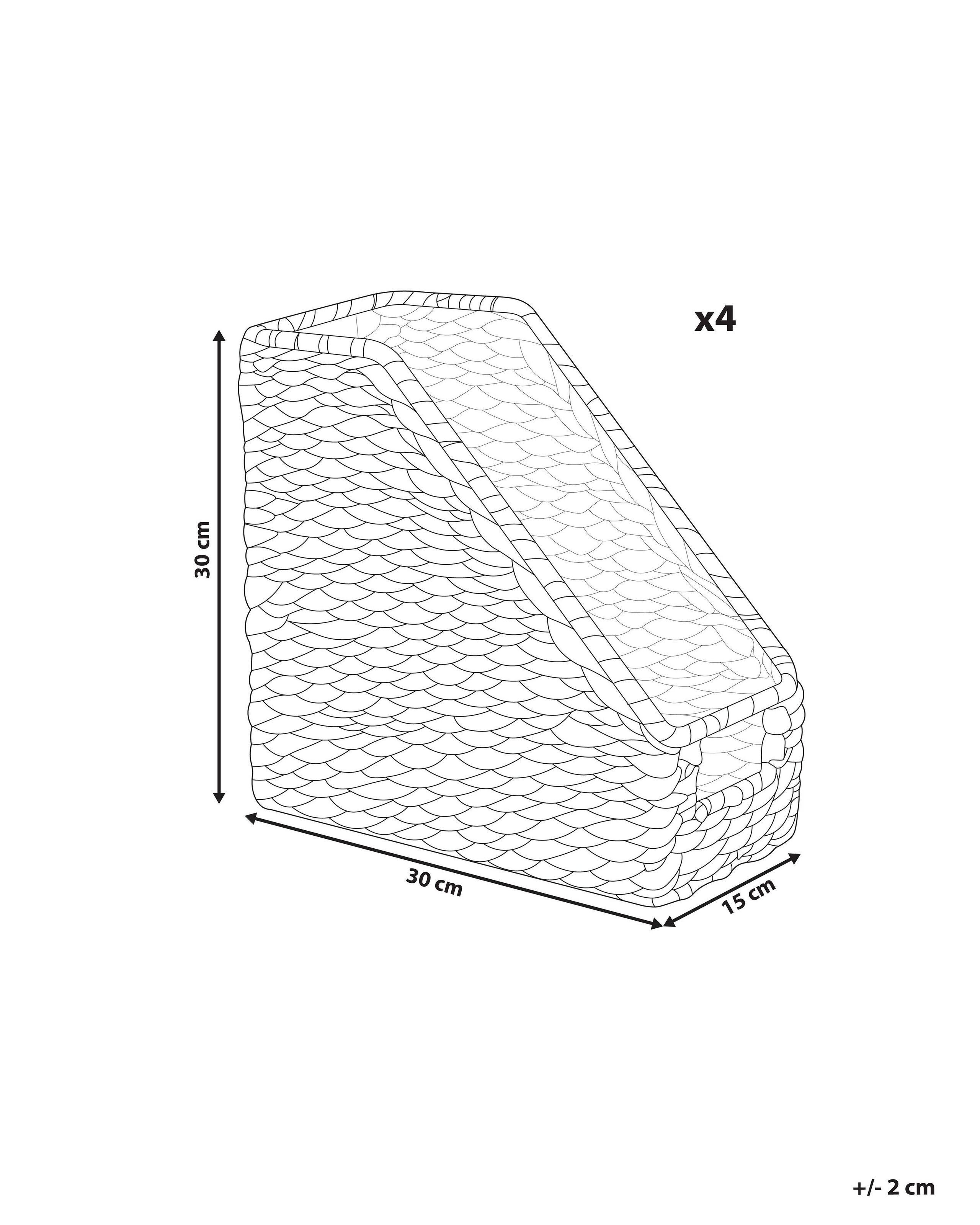 Beliani Korb, Büroaccessoires en Giacinto d'acqua Boho BAOLOC  