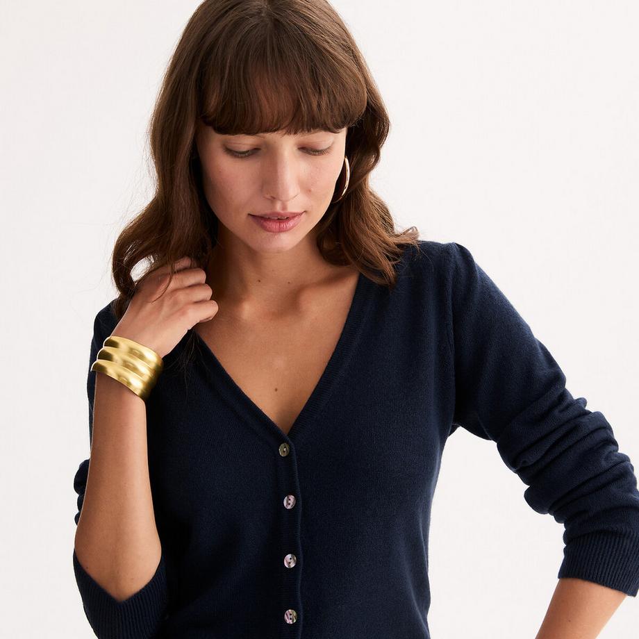 La Redoute Collections Gilet Col V en Fine Maille  