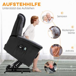 HOMCOM  Fauteuil avec aide à se lever 