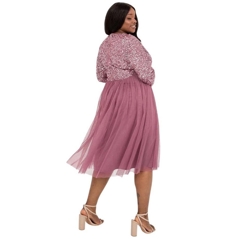Deluxe  Robe Portefeuille Manches Longues 