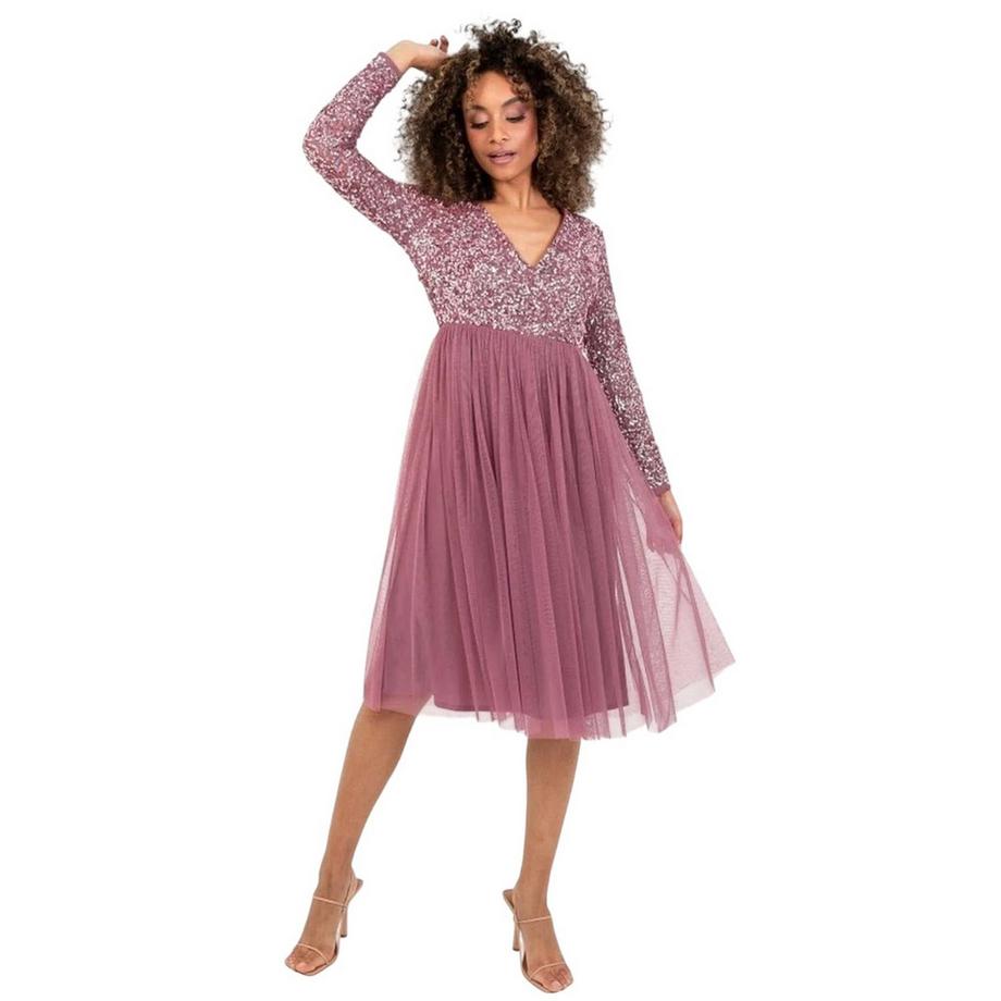Robe Portefeuille Manches Longues