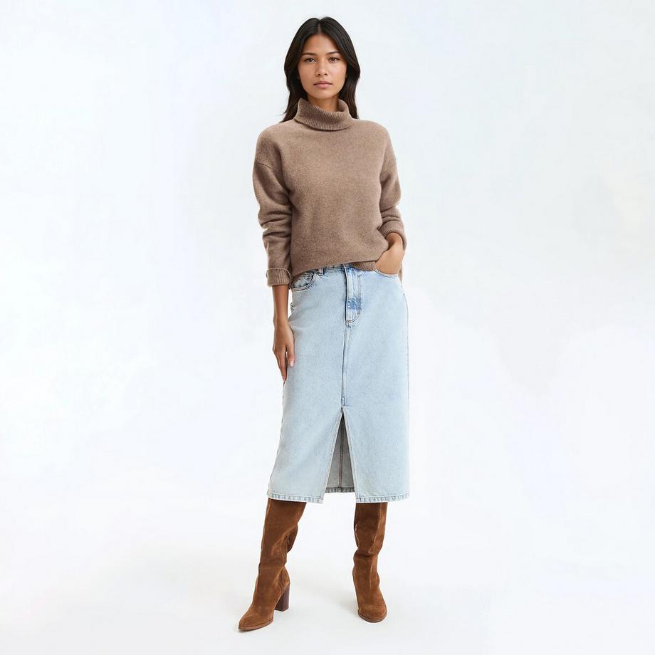 La Redoute Collections Pull Col Roulé Cachemire Grosse Maille  