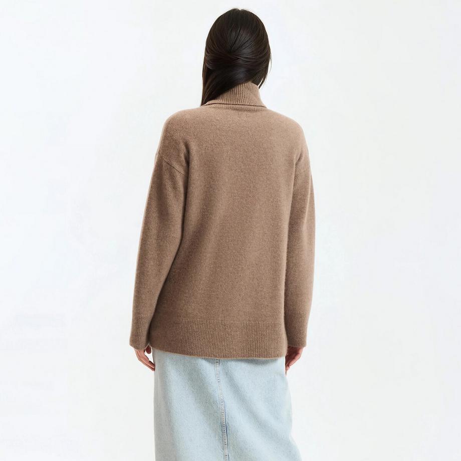 La Redoute Collections Pull Col Roulé Cachemire Grosse Maille  