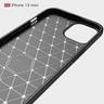 Cover-Discount  iPhone 13 Mini - Metall Carbon Look Gummi Hülle 