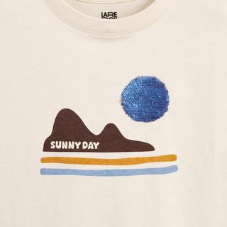 La Redoute Collections  Bedrucktes Langarmshirt mit Pailletten 