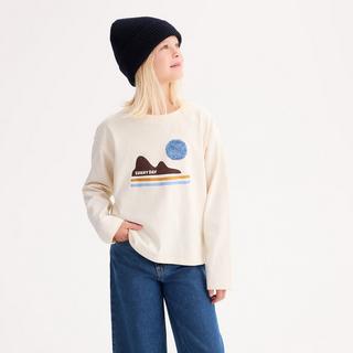 La Redoute Collections  Bedrucktes Langarmshirt mit Pailletten 