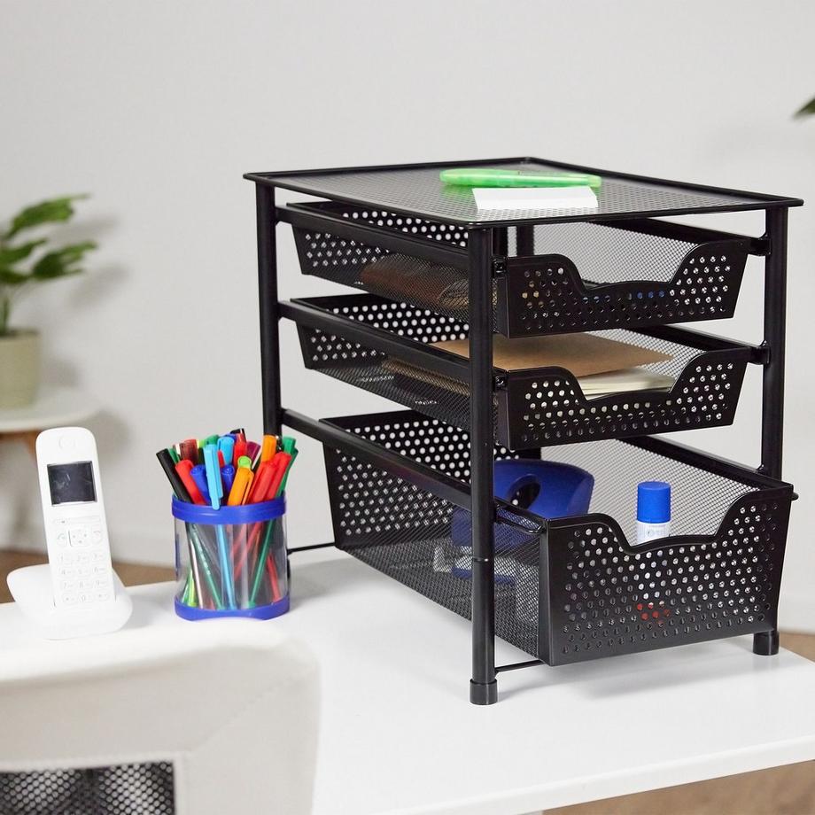 B2X Schubladenregal mit 3 Auszugskörben  