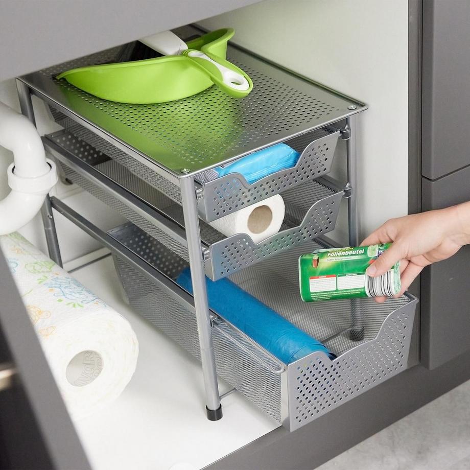 B2X Schubladenregal mit 3 Auszugskörben  