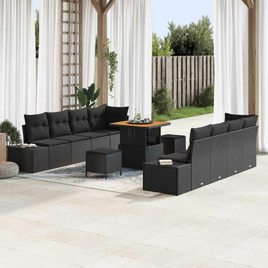 VidaXL Canapé de jardin moderne poly rattan  