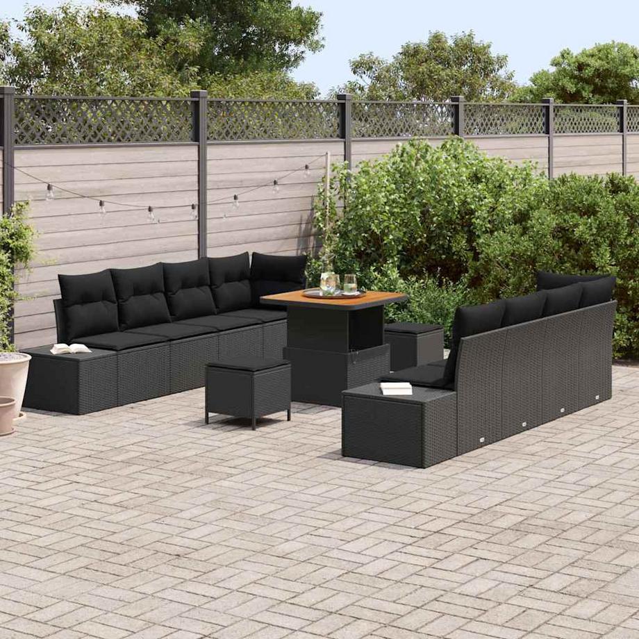 VidaXL Canapé de jardin moderne poly rattan  