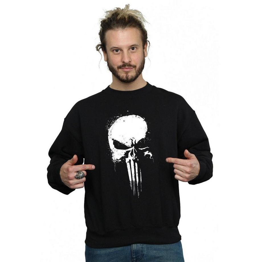 The Punisher Punisher Teschio Spray Stampa Felpa  