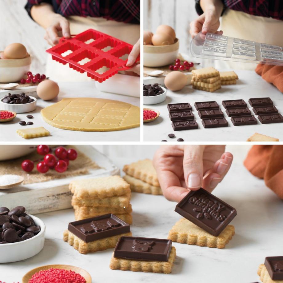 Decora Emporte-pièce biscuit au beurre et moule à chocolat Noël  