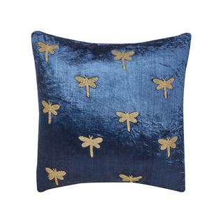 Beliani Coussin en Velours Moderne BLUESTEM  