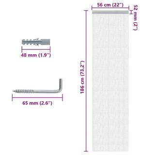 VidaXL  zanzariera da porta a catena Alluminio 