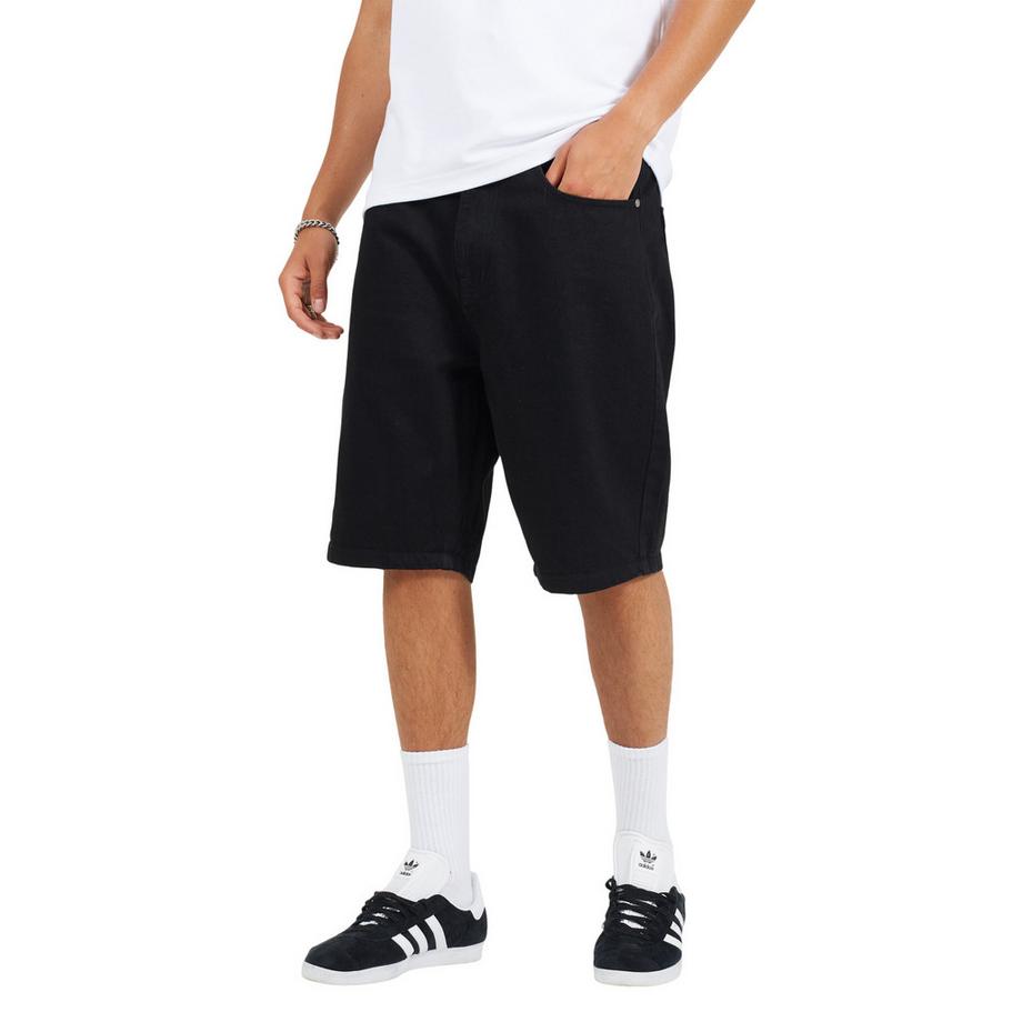 Pantaloncini Denim Lavato Con Risvolto