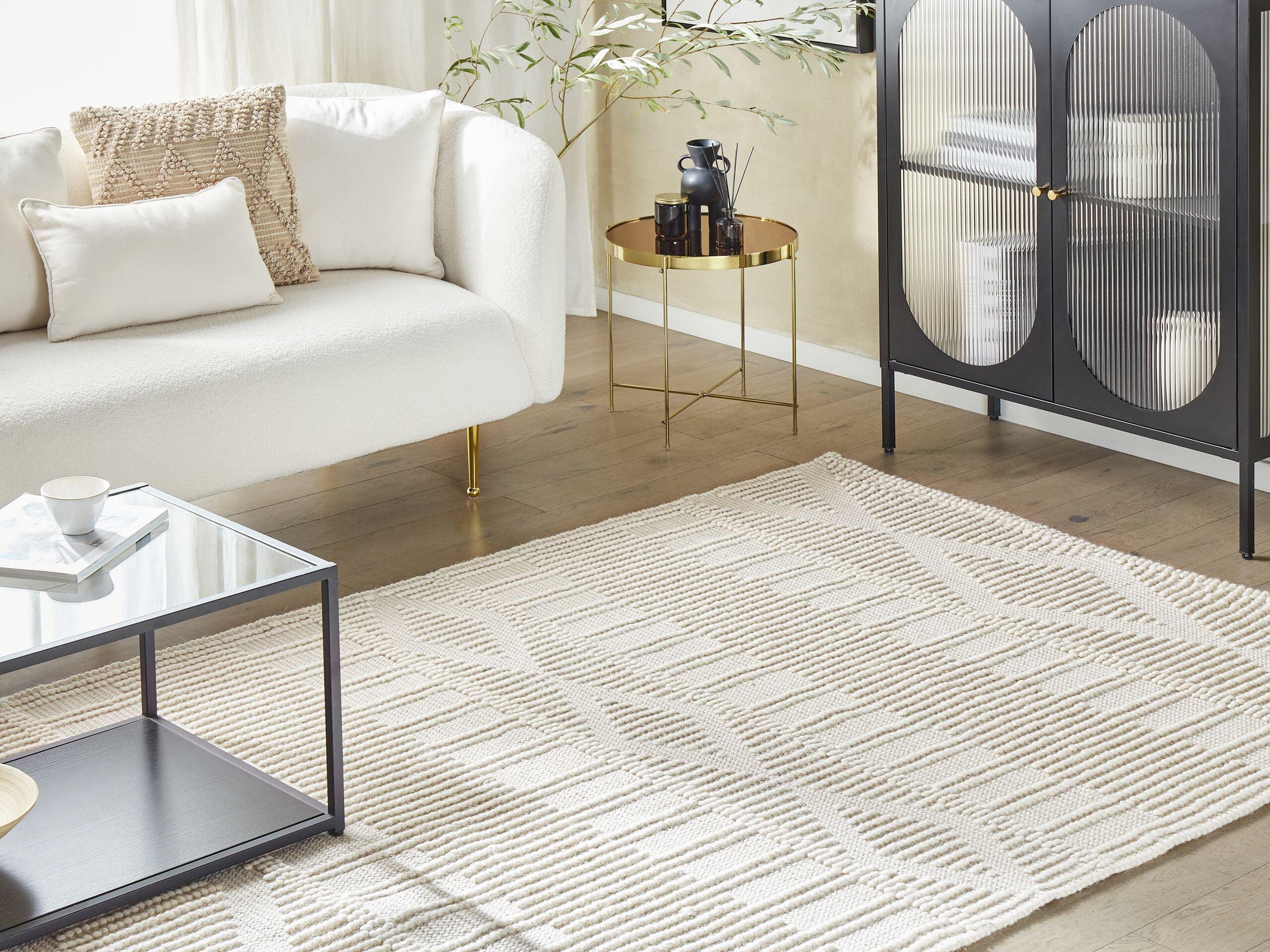 Beliani Tapis en Laine Moderne LAPSEKI  