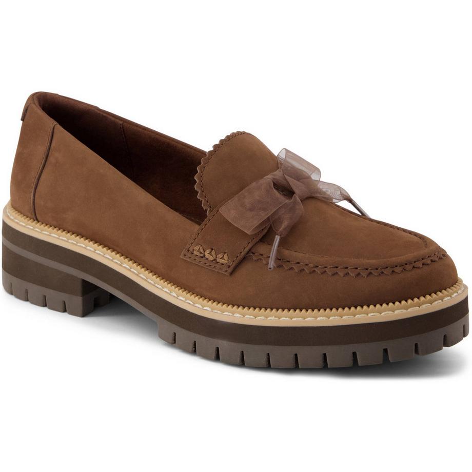 TOMS Mocassins cuir Cara Bow  