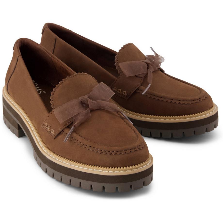 TOMS Mocassins cuir Cara Bow  