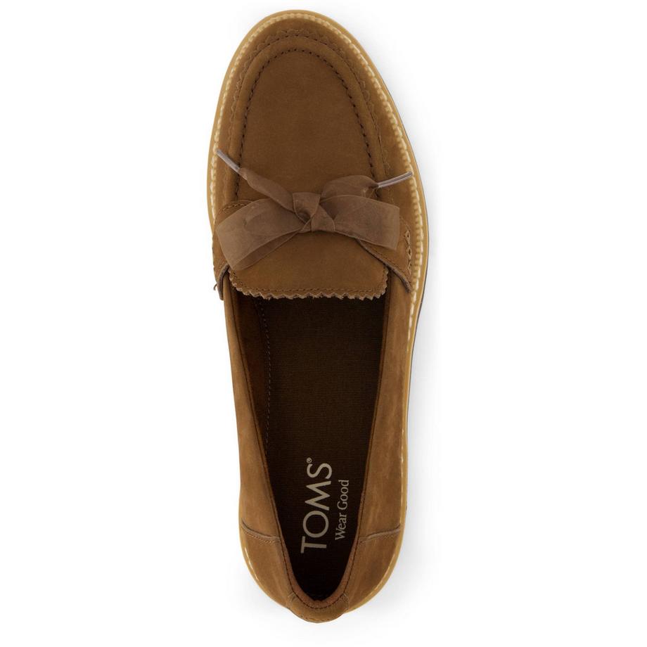 TOMS Mocassins cuir Cara Bow  
