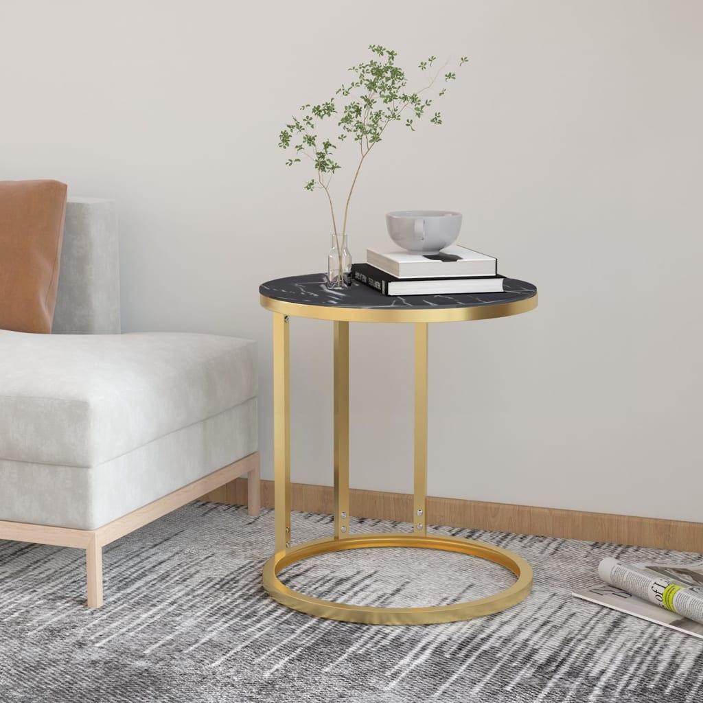 VidaXL Table d'appoint verre  