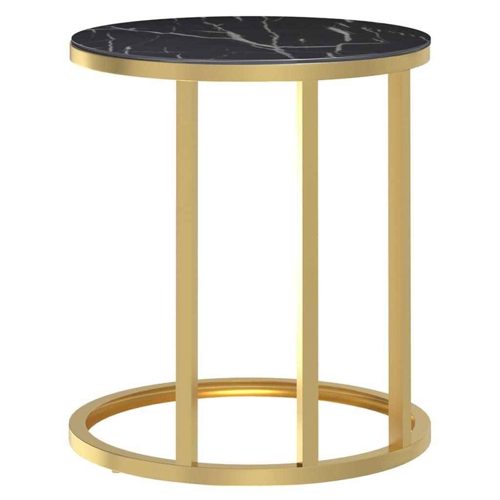 VidaXL Table d'appoint verre  