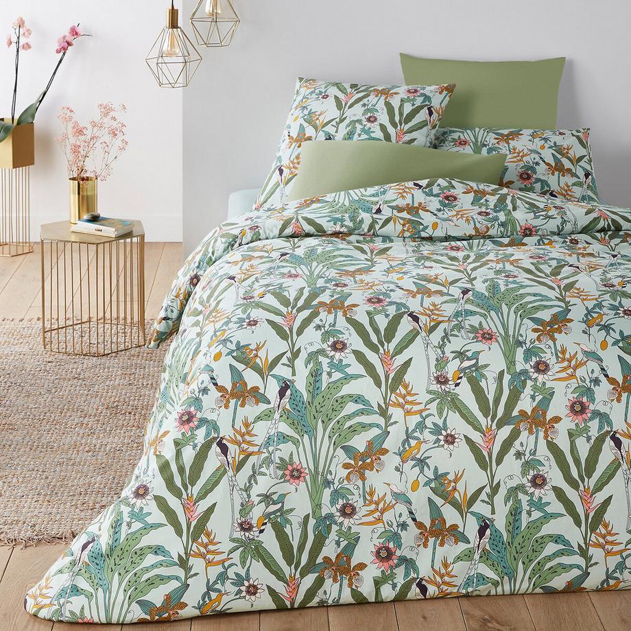 La Redoute Intérieurs Eden Flower Baumwollperkal Duvetbezug  