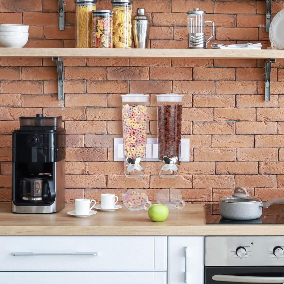 B2X Distributeur de muesli double pour montage mural  