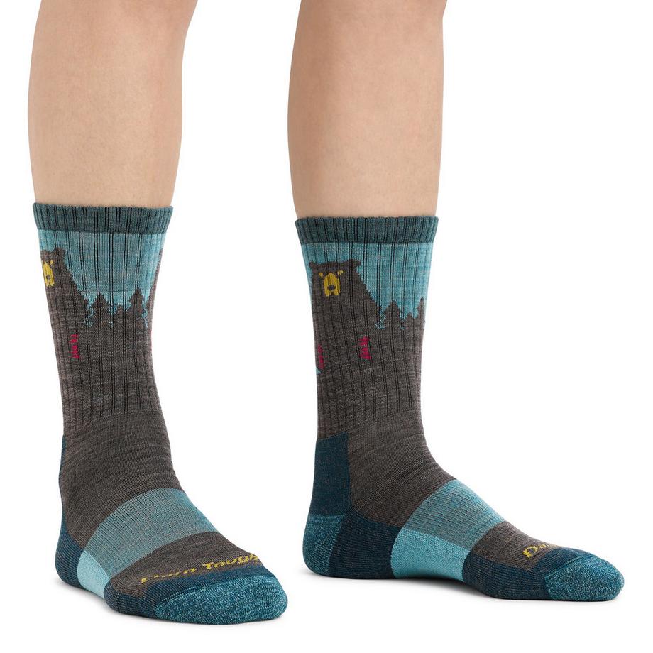 Darn Tough Vermont  Darn Tough Chaussettes Femme Randonnée Motif Ours Laine Mérinos Originales 
