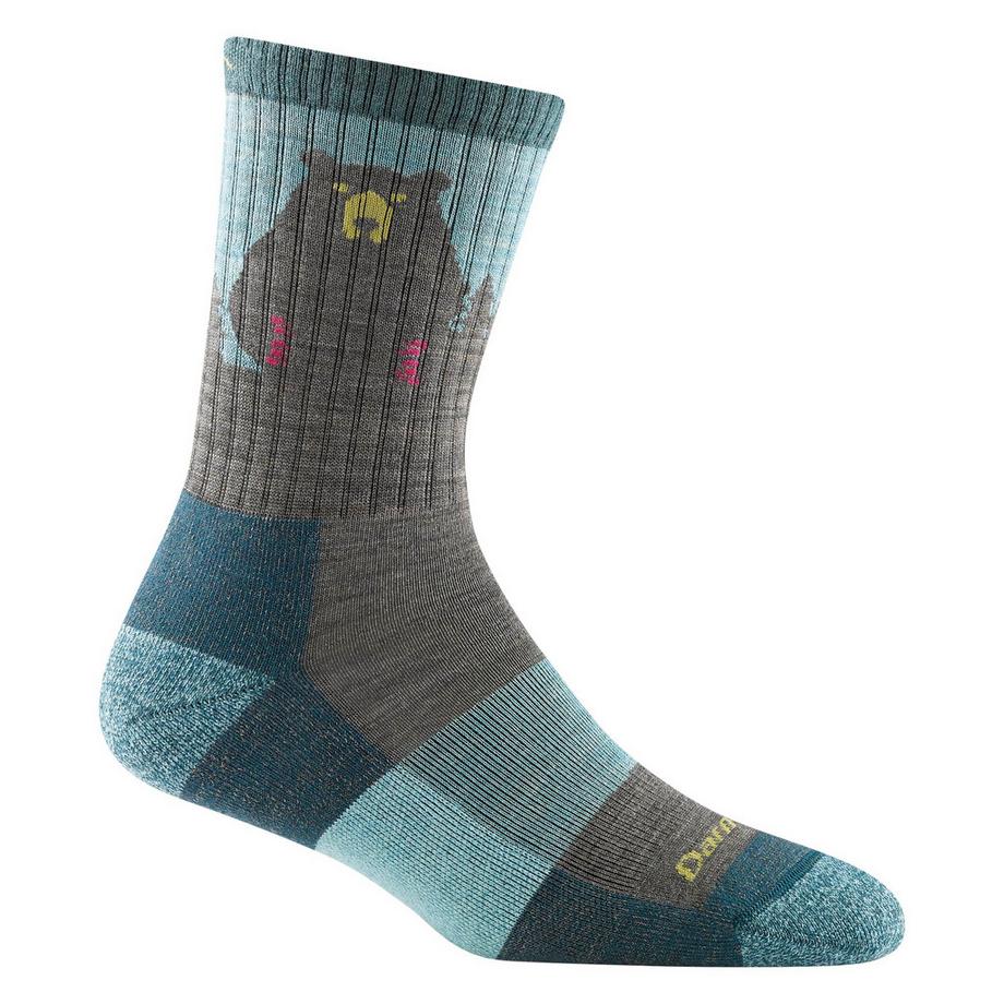 Darn Tough Chaussettes Femme Randonnée Motif Ours Laine Mérinos Originales