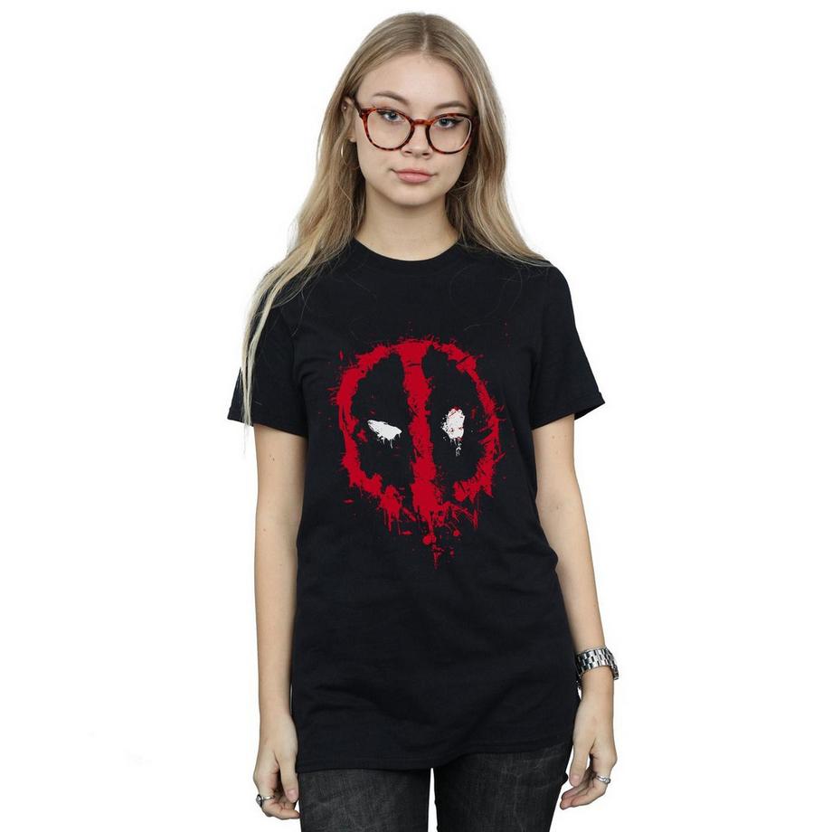 MARVEL Deadpool Splatter Logo T-Shirt  
