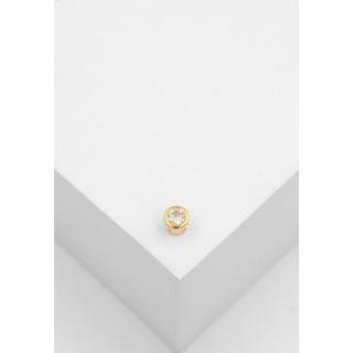 MUAU Schmuck  Solitär Anhänger Zargenfassung Gelbgold 750 Diamant 0.20ct. 5.5x5.5mm 