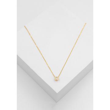 Solitär Anhänger Zargenfassung Gelbgold 750 Diamant 0.20ct. 5.5x5.5mm