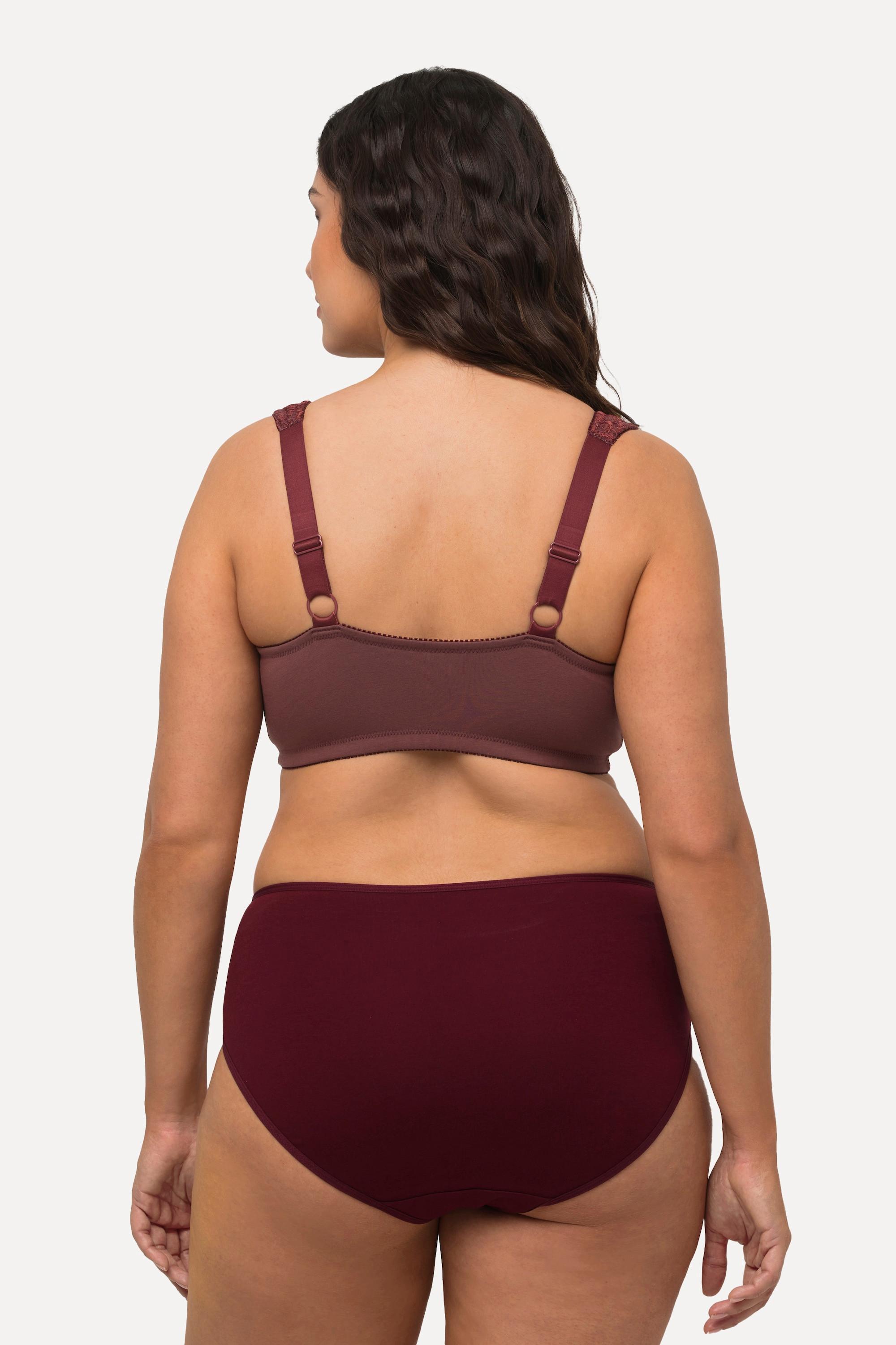 Ulla Popken  Soutien-gorge de maintien, sans armatures, fermé à l'avant, bonnet C - D 