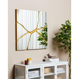 Beliani Wandspiegel aus MDF-Platte Industriell COOLE  