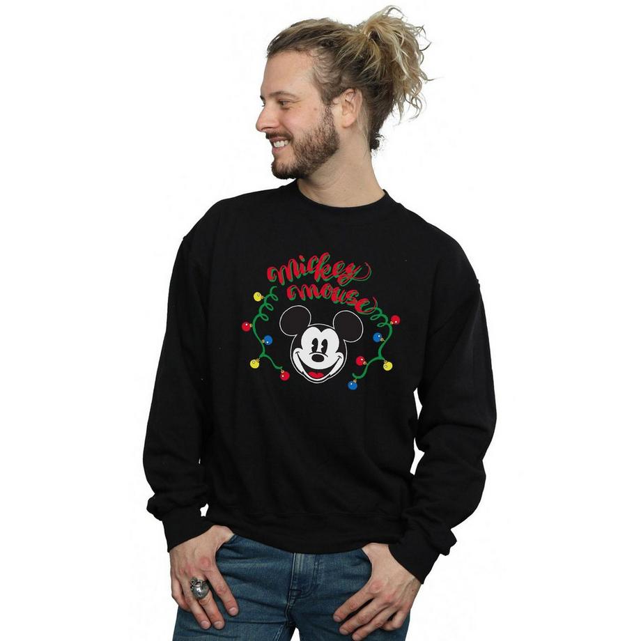 Disney Mickey Mouse Christmas Lights Sweatshirt  