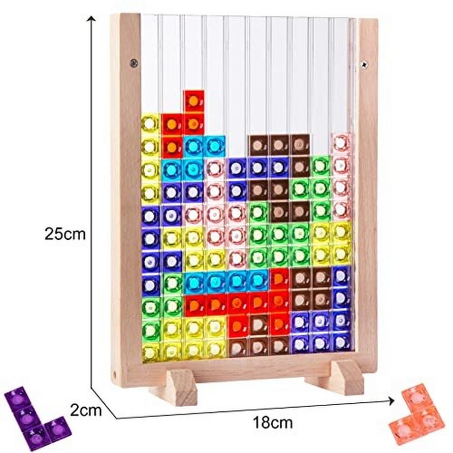 Activity-board  3D transparentes Gehirnspielzeug, Puzzle, Intelligenz, bunte Blöcke 