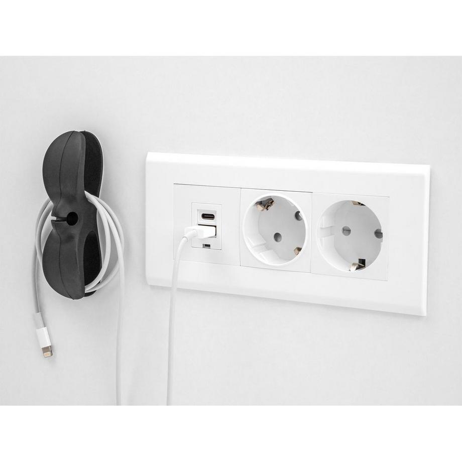 DeLock  Kabelhalter mit Durchführungen, selbstklebend Stück 