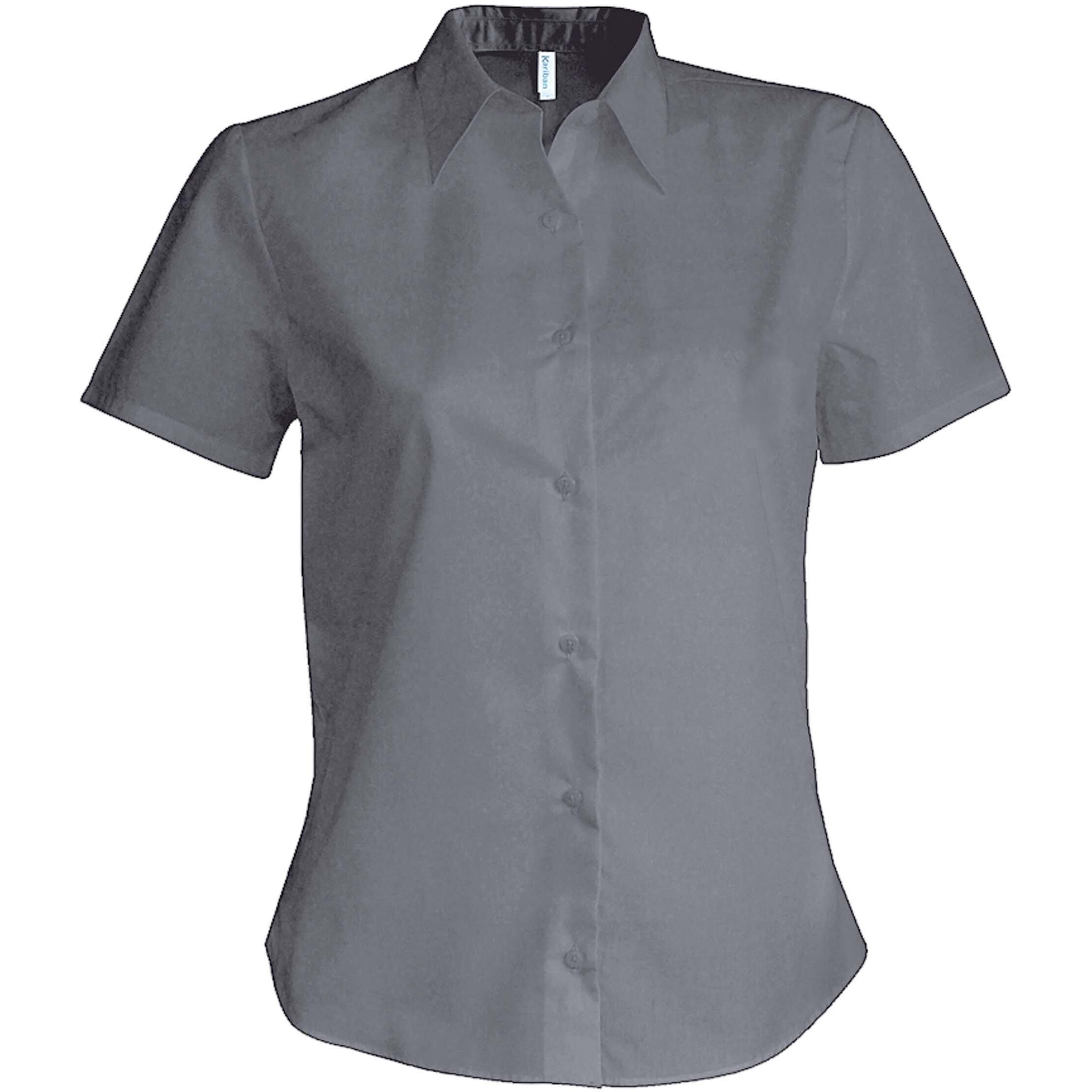 Kariban  camicia da a maniche corte oxford 