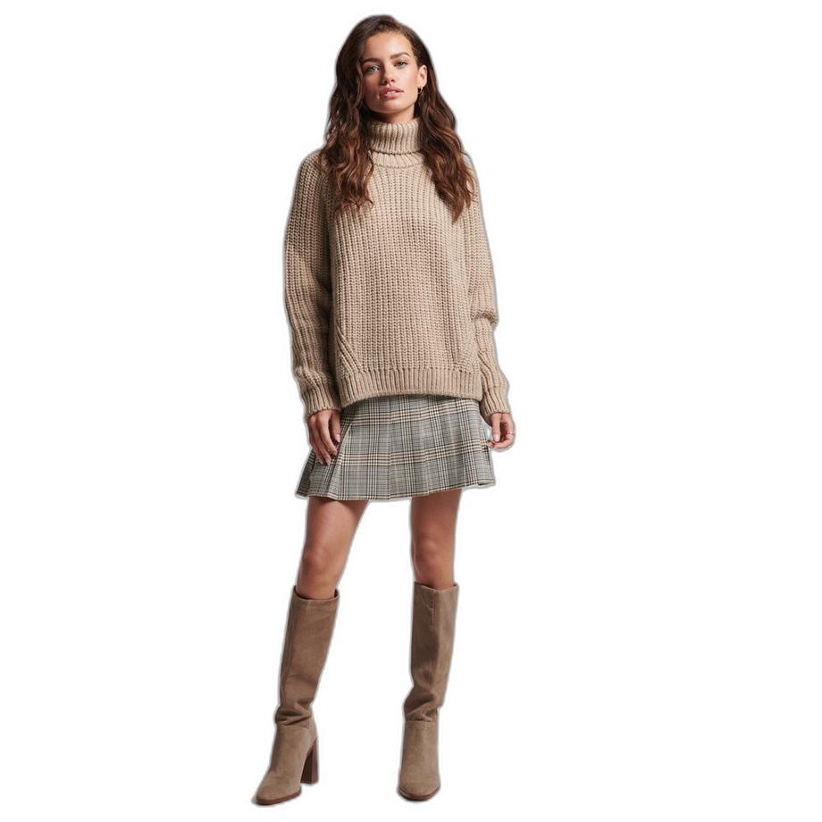 Superdry Weit geschnittener Rollkragen Pullover abgesteppt  