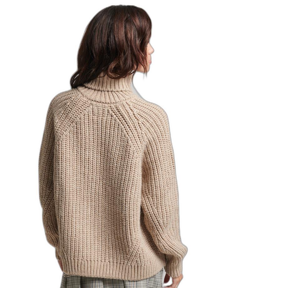 Superdry Weit geschnittener Rollkragen Pullover abgesteppt  