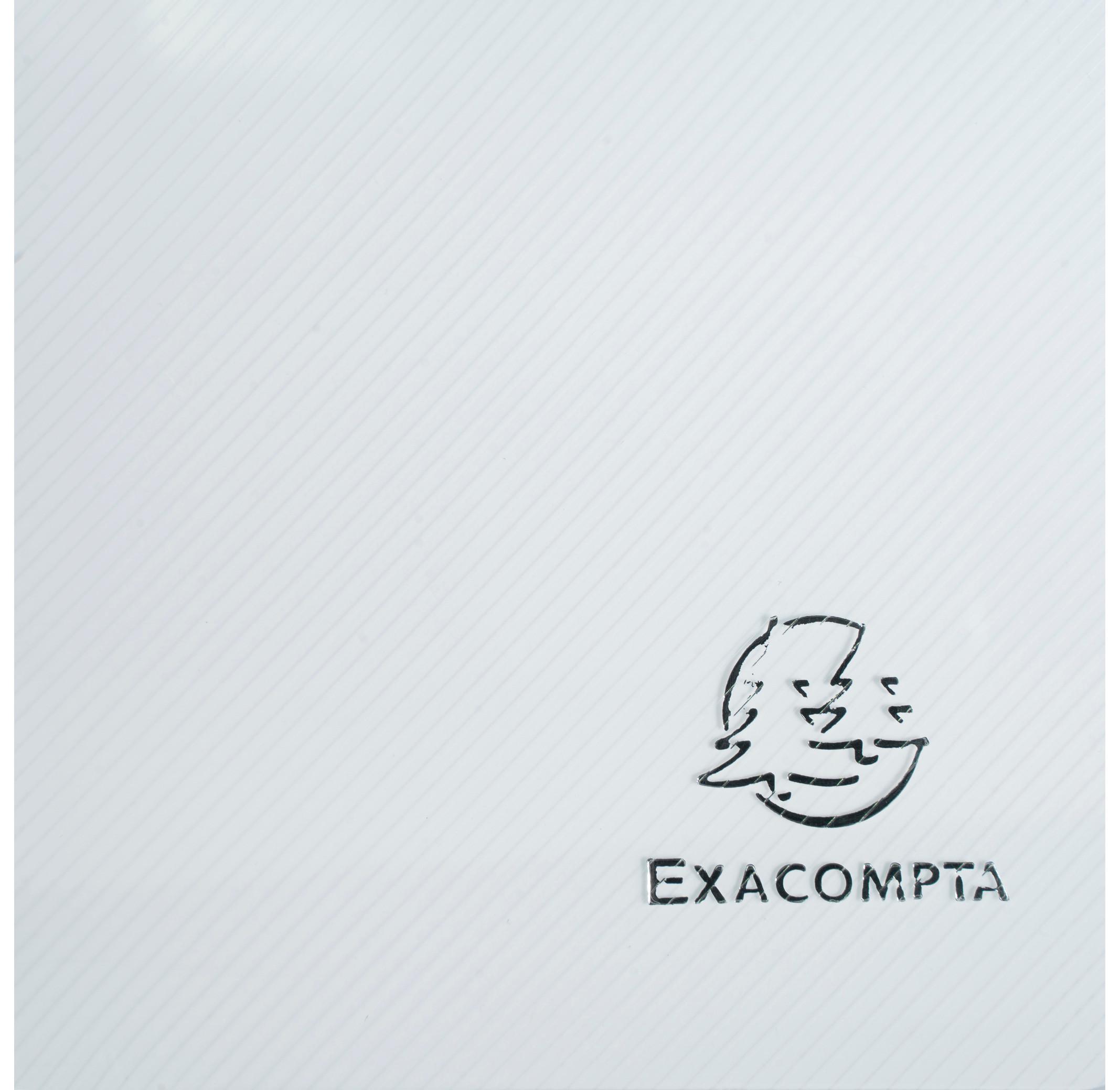 Exacompta Cartella 3 lembi con elastici polipropilene 500 micron Crystal Colours - A4 - x 25  