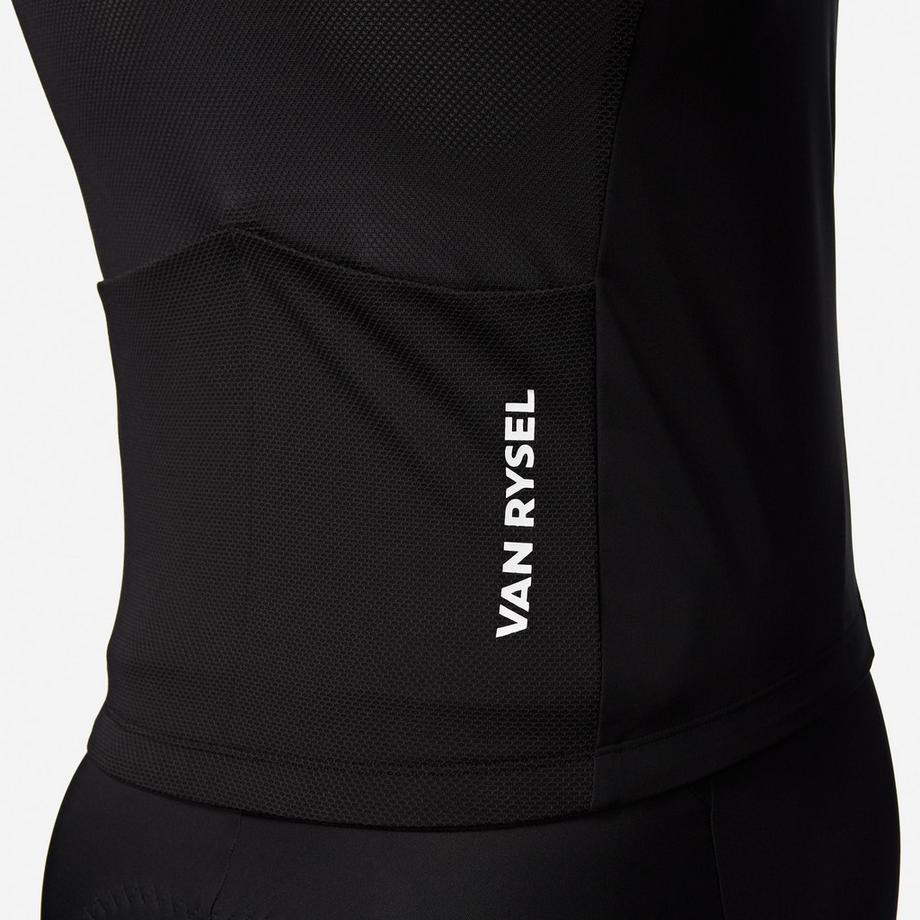 VAN RYSEL  Gilet coupe-vent de vélo de route homme, RCR noir 