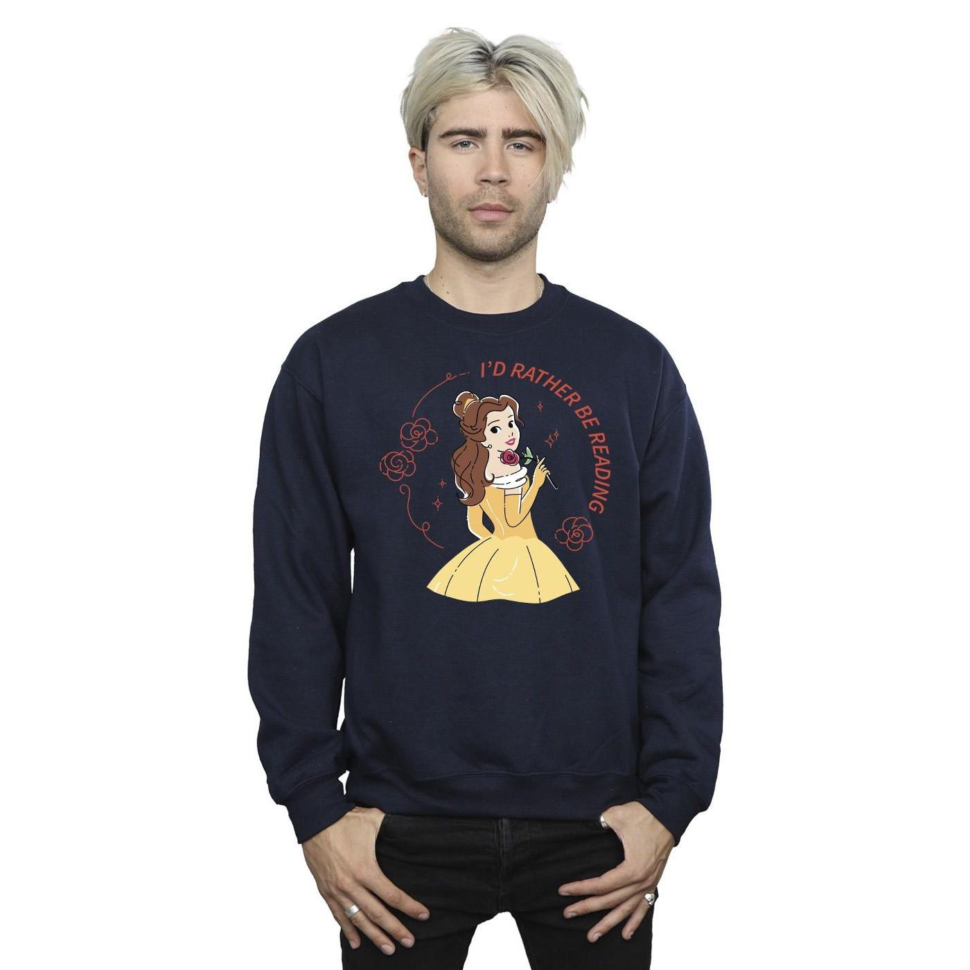 Disney  Beauty And The Beast I'd Rather Be Reading Sweatshirt 