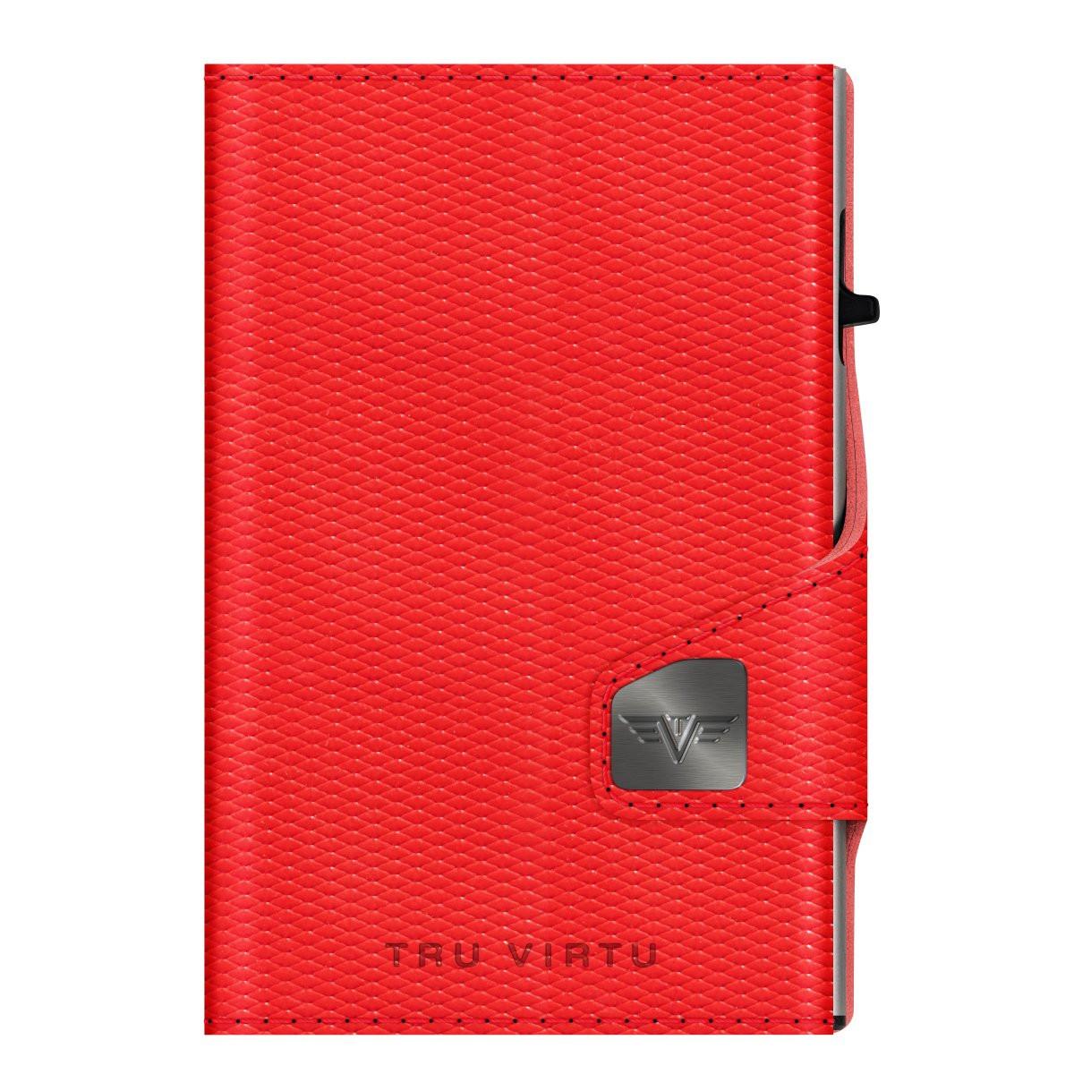 Tru Virtu  Doubelwallet Click & Slide Rhombus Coral/Silver 