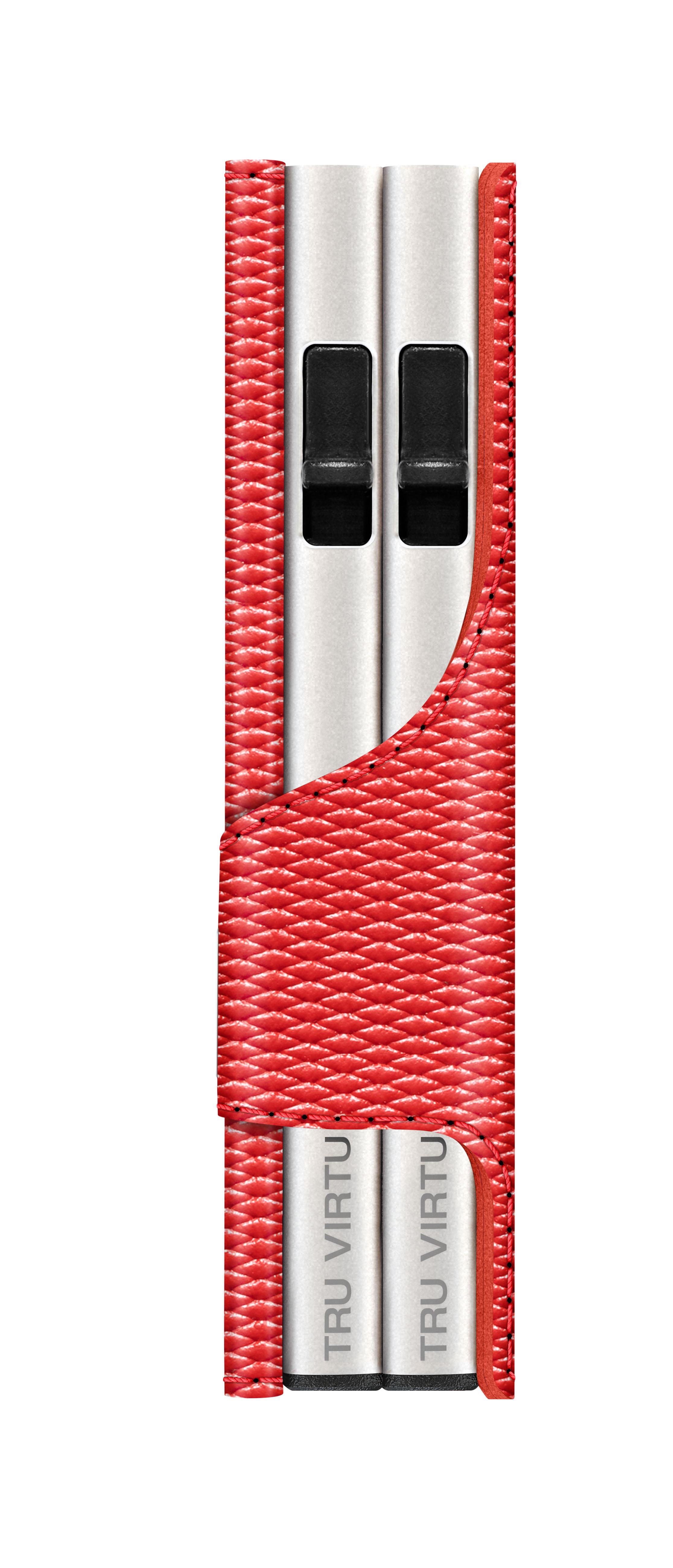 Tru Virtu Doubelwallet Click & Slide Rhombus Coral Argent  
